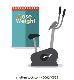Workout digital design, vector illustration eps 10