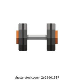 Workout Dumbbell Illustration with Clean Background