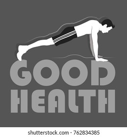 Workout fitness, aerobic and exercises. Vector Illustration.