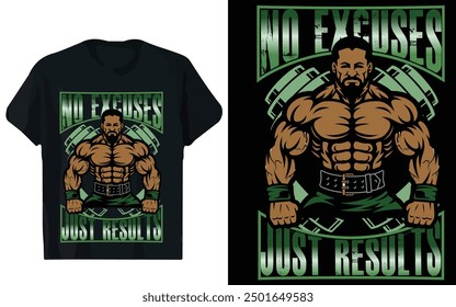 Workout Fitness Gym T-Shirt Design