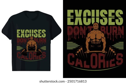Workout Fitness Gym T-Shirt Design