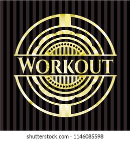 Workout gold shiny emblem