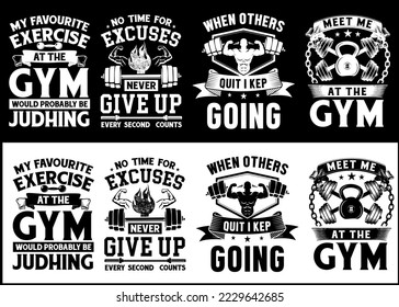 Workout, Gym, Fitness typography vintage t shirt design.
Gym Fitness Workout typography vector print design