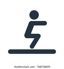 workout icon on white background, fitness, sport