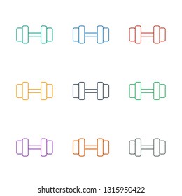  workout icon white background. Editable line  icon from health. Trendy  icon for web and mobile.