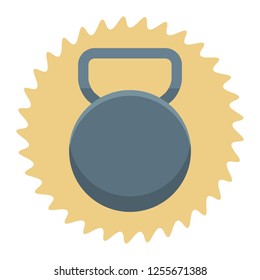 workout kettlebell cartoon