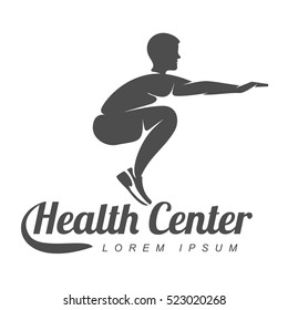 fitness club logo images stock photos vectors shutterstock https www shutterstock com image vector workout logo fitness aerobic exercise gym 523020268