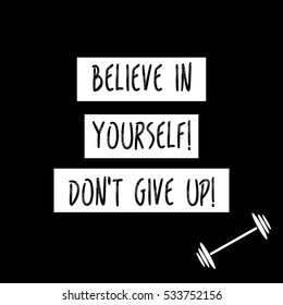 Workout motivation poster