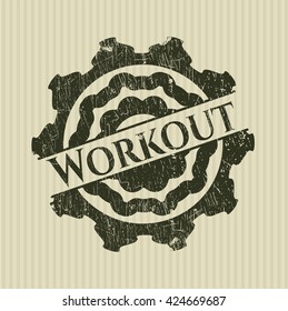 Workout rubber grunge texture seal
