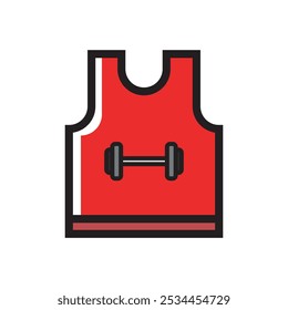 Workout shirts sign vector design illustration, isolated on white background. 