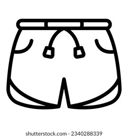 Workout shorts icon outline vector. Fashion gym. Sport fitness