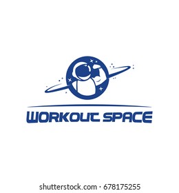 Workout space logo icon template 