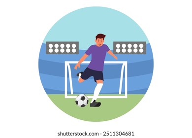 Workout and Sport Flat Design Illustration