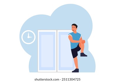 Workout and Sport Flat Design Illustration