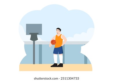 Workout and Sport Flat Design Illustration