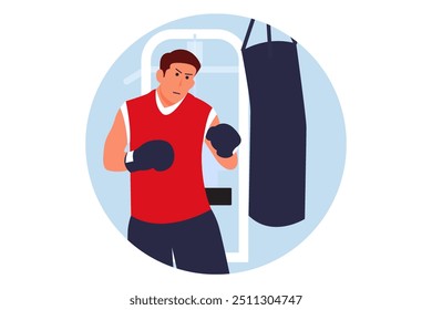 Workout and Sport Flat Design Illustration