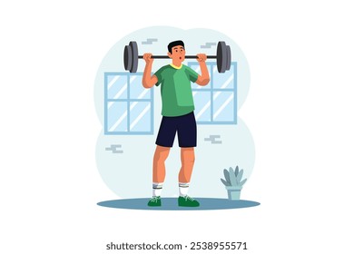 Workout and Sport Flat Design Illustration