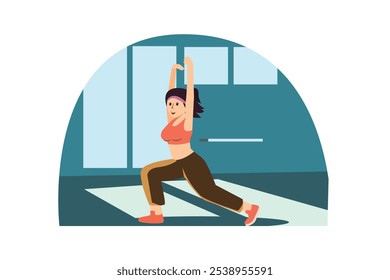 Workout and Sport Flat Design Illustration