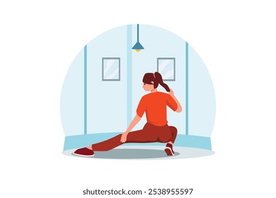 Workout and Sport Flat Design Illustration
