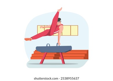 Workout and Sport Flat Design Illustration