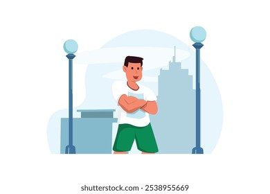 Workout and Sport Flat Design Illustration