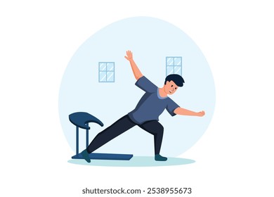 Workout and Sport Flat Design Illustration