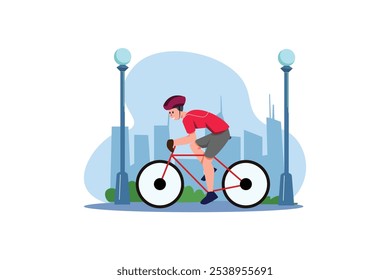 Workout and Sport Flat Design Illustration