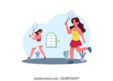 Workout and Sport Flat Design Illustration