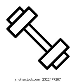 Workout Vector Thick Line Icon For Personal And Commercial Use.
