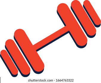 Trainingsgewichtsymbol Vektorillustration