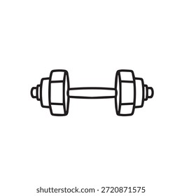 "Símbolo de Pesos de Treino para Treinamento de Força e Musculação."