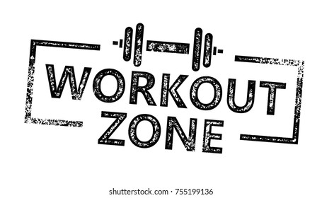 Workout Zone Sign