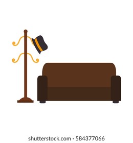 workplace accesories flat icons
