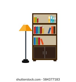 workplace accesories flat icons