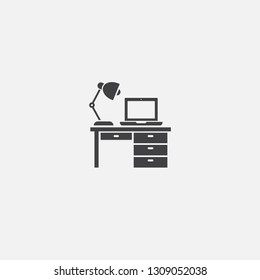 workplace base icon. Simple sign illustration. workplace symbol design. Can be used for web, print and mobile