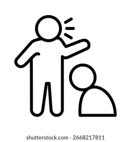 Elemento de icono de acoso laboral para el diseño