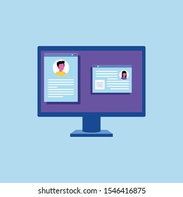 Workplace Business Office Work Teamwork Meeting Illustration