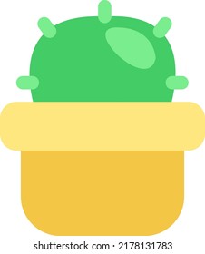 Cactus, ilustración, vector en un fondo blanco.