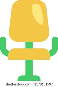 Silla de trabajo, ilustración, vector sobre fondo blanco.