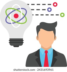 Workplace Champion concept, out-of-the-box Problem Solver Employee vector design, Boosting productivity abilities Symbol, business motivation Sign, Enterprise impetus stock illustration