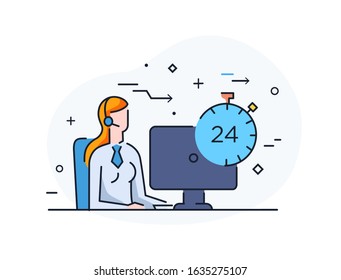 workplace consultant. Vector illustration Eps10 file. Success, growth rates