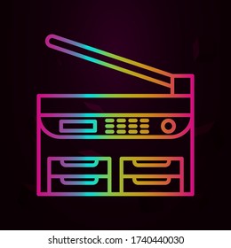 Workplace, copy machine nolan icon Simple thin line, outline vector of Workplace icons for ui and ux, website or mobile application