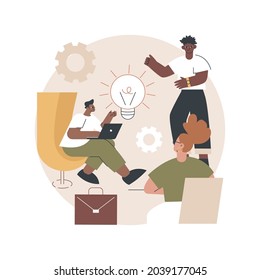 Workplace Culture Abstract Concept Vector Illustration. Shared Values, Belief Systems, Attitude At Work, Company Team, Corporate Culture, High Performance, Employee Health Abstract Metaphor.