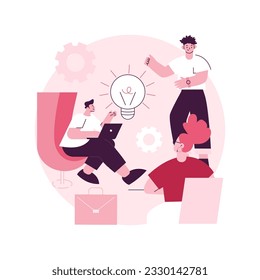 Workplace culture abstract concept vector illustration. Shared values, belief systems, attitude at work, company team, corporate culture, high performance, employee health abstract metaphor.