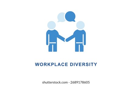 Workplace Diversity Icon Isolated On White Background