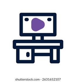 workplace duotone icon. Sleek and modern vector icon for websites, mobile apps, marketing materials, and corporate design. Fully scalable and ready to use.