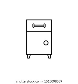 Workplace, file cabinet icon. Element of workplace thin line icon