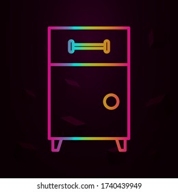 Workplace, file cabinet nolan icon Simple thin line, outline vector of Workplace icons for ui and ux, website or mobile application