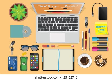 Workplace Flat Lay
