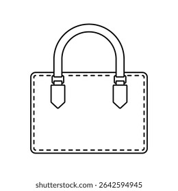 Workplace handbag icon and symbol design on a white background